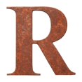 thumbnail image 3 of Rustic Farmhouse Wall Decor, 12 Inch Metal Letters R and B with Vintage Brown Finish, Living Room Wall Art for Farmhouse Bedroom and Office, Housewarming Gift Set of 2, 3 of 7