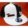 thumbnail image 3 of Texas Men's Fitted Flat Brim Baseball Caps (TX White, X-Large), 3 of 6