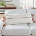 thumbnail image 5 of Mina Victory Lifestyle Braided Stripes Tass 12" x 30" Blush Indoor Throw Pillow, 5 of 5