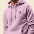 thumbnail image 5 of Dalix Astronaut Embroidered Fleece Zip Hoodie Cold Fall Winter Mens in Light Pink XL X-Large, 5 of 5