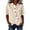 Beige, variant on YVNAURA Womens Casual Tops Irregular Hem Blouse High Low Shirt Plain V Neck Relaxed Fit European Style Cute Going Out Loose Fit Tunic, Blue,L