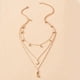 thumbnail image 5 of Collar largo con luna y colgante para mujer, collar de moda con varias capas y estrella Collares y colgantes, 5 of 6