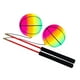 thumbnail image 3 of Pelota de ejercicio para exteriores con asas de espuma, para estirar brazos y hombros, ideal para lanzar con las manos para adultos mayores y niños. Vistoso, 3 of 8