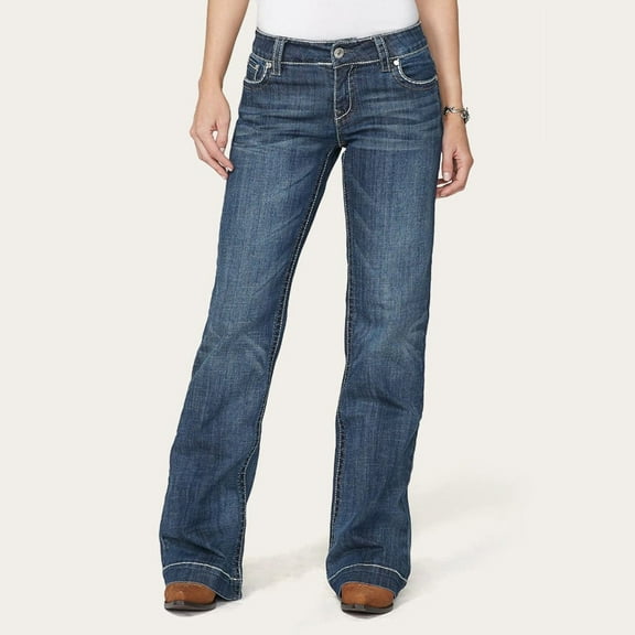 Stetson Womens Arrow Stitch Pocket Trouser Jean