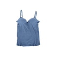 thumbnail image 2 of Women Tank Tops Shirt Solid Slim Deep V-Neck Crop Tops Summer Camisole with Pad, 2 of 7
