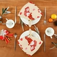 thumbnail image 7 of Coolnut Valentine's Day Gnome Cloth Napkins Set of 4, Reusable Washable Polyester Dinner Table Napkins for Family, Weddings, Parties, Home Decor, 20 x 20 Inch Washcloth Gift, 7 of 7