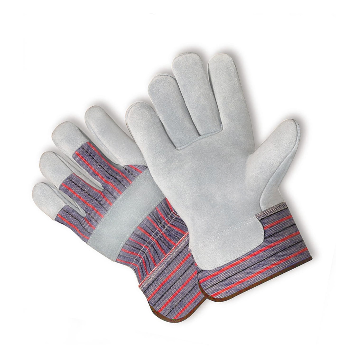 LP4300-L-72PK, Leather Palm Work Gloves, Safety Cuff, 72 Pair Value Pack