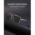 thumbnail image 2 of Retro Metal Men and Women Driving Sun Protection Sunglasses (Color : E, Size : Medium), 2 of 5