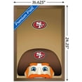 thumbnail image 3 of NFL San Francisco 49ers - S. Preston Mascot Sourdough Sam 20 Wall Poster, 14.725" x 22.375", Framed, 3 of 3