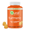 Qunol Turmeric Curcumin Gummies (60 Count) with Ultra High Absorption, 500mg Joint Support Herbal Supplement