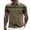 Green, variant on Polo Shirts For Men Color Blocked Striped Lapel Pocket Casual Loose Short Sleeve Male Tops