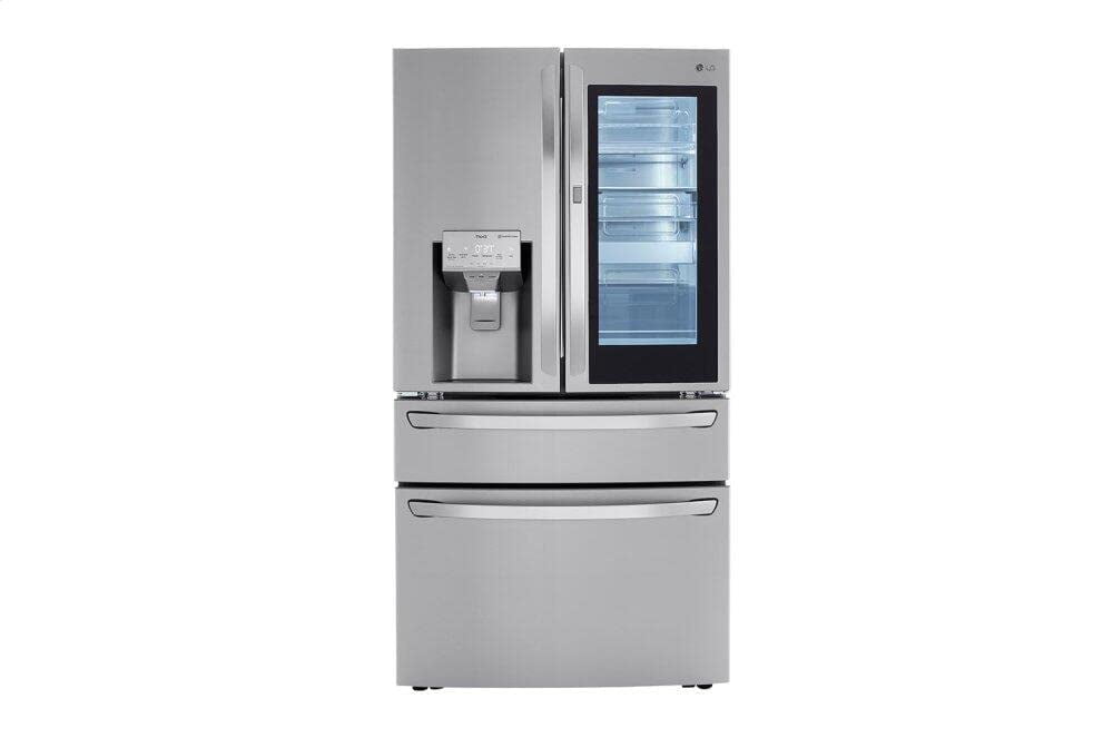 LG LRMVC2306S 23 Cu. Ft.. Refrigerador Inteligente con Puerta Francesa de Acero Inoxidable de Pies