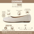 thumbnail image 3 of Cushionaire Maki Tabi Flats for Women, Split Toe Ballet Flats with Flexible Sole and Cushioned Footbed, 3 of 17