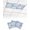 White, Blue, Sky Blue, variant on 3 Pack Fluorescent Light Cover for Ceiling Lights, Lake Blue Coral Coastal Magnetic Classroom Light Filters 4x2 Feet, Summer Beach Nautical Ocean Decorative Ceiling Shade Panel for Office