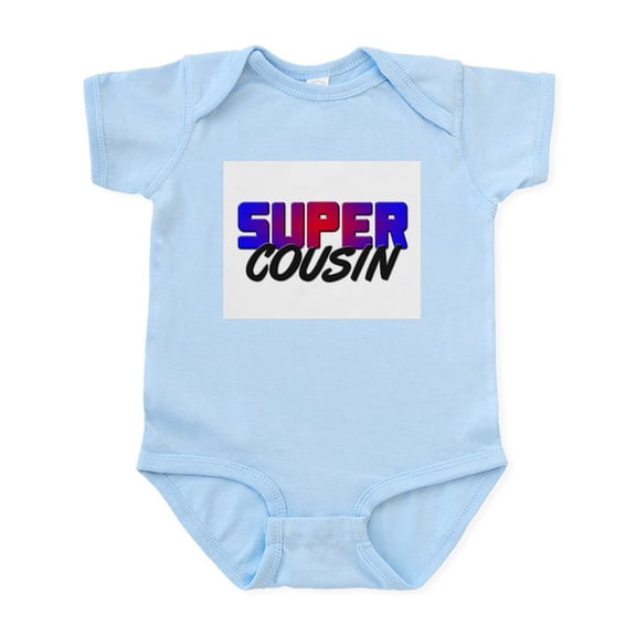 CafePress - SUPER COUSIN Infant Bodysuit - Baby Light Bodysuit, Size Newborn - 24 Months