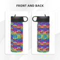 thumbnail image 3 of Sikiie Cassette Tapes Print 18OZ Insulated Straw Cup, Portable Leak-proof Sports Water Bottle, Stainless Steel Water Cup Suitable for Home and Outdoor, 3 of 8