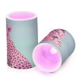 thumbnail image 7 of Yayeee Flameless Candles with Remote Flickering Battery Operated Multi Color Changing, Big Pink Cheetah, 7 of 7