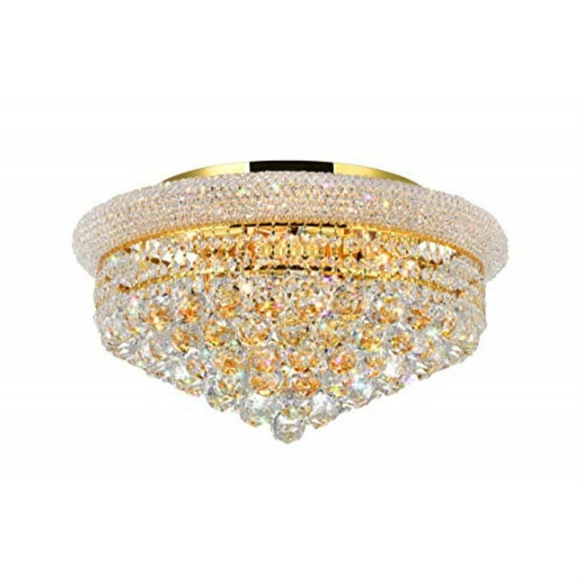CWI Lighting Empire Plafonnier Encastré à 8 Lumières avec Fini Doré