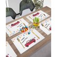 thumbnail image 3 of Easter Placemats Set of 6, Easter Eggs Truck Placemat for Dining Table Decorations, Cute Bunny Place Mats, Spring Table Mats for Kitchen Dinner Seasonal Holiday Party Decor, 3 of 6