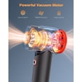 thumbnail image 5 of OLGEO Mini Handheld Vacuum Cleaner, Cordless Car Vacuum & Air Blower, Portable Vacuum Cleaner with Brushless Motor, HEPA Filter, USB-C Fast Charging for Car, Home, Office & Keyboard Cleaning, 5 of 8
