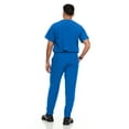 thumbnail image 2 of Hey Scrubs Set Mens Stretch V-Neck Scrub Top with 6-Pocket Scrub Joggers Pants, Elastic Waistband Scrubs for Men, 2 of 5
