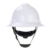 Hyper Tough Full Brim Safety Hardhat, White