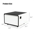 thumbnail image 2 of Smart Bedside Table with Built-in Fridge, Smart Fridge with Wireless Charging, USB Ports Power Socket & Touch Screen Control, Smart  Nightstand End Table with Induction Light, 2 of 12
