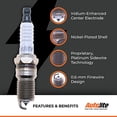 thumbnail image 4 of Autolite Bougies d'Allumage XP103 Iridium XP; Remplacement OE; Simple, 4 of 5