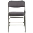 thumbnail image 3 of Pemberly Row Double Hinged Metal Folding Chair in Gray (Set of 2), 3 of 9