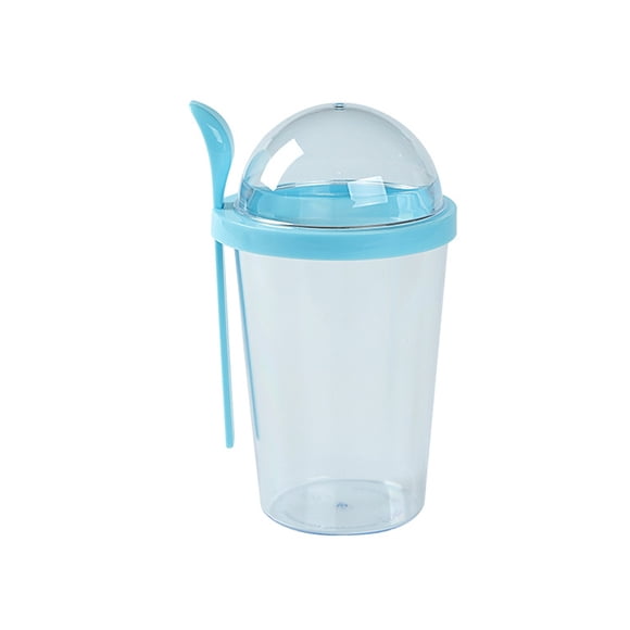 Toystoory Taza de ensalada, taza para beber, botella de yogur, desayuno, multiusos, dulce regalo, mantener el frío, caliente, más cálido, estilo Simple, Cocina y Comedor Azul Toystoory HA083399-02