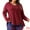 Burgundy, variant on DARING DIVA Women's Plus Size Long Sleeve Button Side Swing Blouses 3X Burgundy