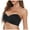 Black, variant on Strapless Bra for Women, Solid Color Detachable Sling with Ventilated Back, C Cup, Comfortable Everyday Underwear