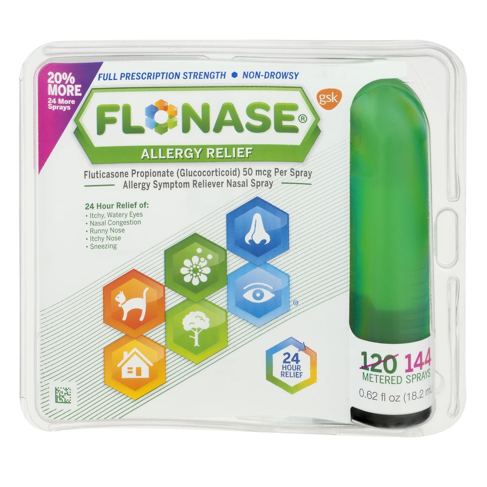 Flonase Allergy Relief Nasal Spray, 0.62 fl oz, 144 Metered Sprays