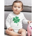 thumbnail image 6 of Tstars Boys Unisex Faded Shamrock Green Clover St Patricks Day Irish St Patricks Day Shirts Gift for Boys Irish Shirt Pride Proud Irish Baby Long Sleeve Bodysuit, 6 of 6