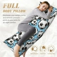 thumbnail image 5 of Body Pillow Cover, Football Soccer Ball Body Pillow Cases with Zipper Soft Breathable Smooth Skin Friendly Long Pillow Case 20x60 inches, 1Pcs, 5 of 7