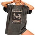 thumbnail image 5 of Obsession Movie Graphic T-Shirt, Gothic Horror Tee, Vintage Psychological Thriller Shirt, Retro Halloween Film Fan Gift, 5 of 7