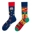 thumbnail image 3 of Nuevos calcetines asimétricos de moda con diseño creativo de pareja AB, calcetines largos de algodón con tubo de jacquard y dibujos animados personalizados a la moda, 3 of 5