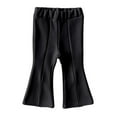 thumbnail image 4 of REDARER Girls Flared Pants with Front Slit High Waist Soft Stretch Denim Trousers for Teen Casual Wear and School Outfits Fashionable Comfortable Daily Bottoms,Kids Clothing,Size:3-8 Months, 4 of 5