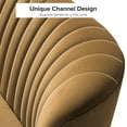 thumbnail image 4 of Tina's Home Velvet Upholstered Loveseat Sofa with Gold Metal Legs, Living Room Chair Tufted Back Home Bedroom Golden, 4 of 8