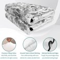 thumbnail image 4 of Full Quilt Set 78''x90'', Black Grey Eucalyptus Leaves Lightweight Bedspread Coverlet with 2 Pillow Shams, Spring Summer Botanical Floral Breathable All Season Quilt Bedding for Bedroom/Guest Room, 4 of 9