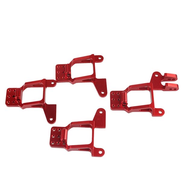 Juguetes y pasatiempos conados por radio RC Car Metal Amortiguador Soporte para Truck 4pcs , rojo Baoblaze Amortiguador de coche RC