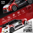 thumbnail image 4 of RC Drift Car, 1:24 4WD 20KM/H High Speed RC Cars with LED Light, 2.4GHz Remote Control Sport Racing with Batteries for Boys Girls Adults, 4 of 8