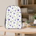 thumbnail image 5 of Kdxio Purple Chicory Clear Backpack, Transparent Bookbag for School for Women Men, Capacity Clear Bag for College, Travel, 5 of 7