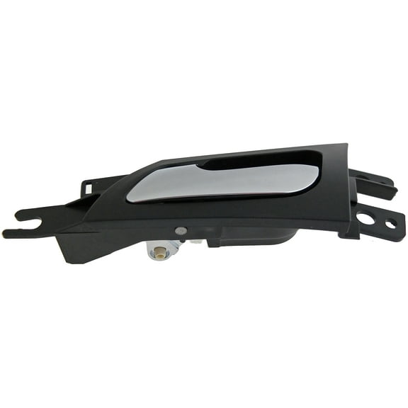 Dorman 81896 Rear Driver Side Interior Door Handle for Specific Acura Models, Satin Chrome Lever; Black Housing