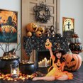 thumbnail image 2 of Halloween Tablecloth for Pary Decoration Rectangular disposable Plastic Spider Web Halloween Table Covers for Home Decor Halloween Party Supplies 54" x 108" Black 3Pcs, 2 of 6