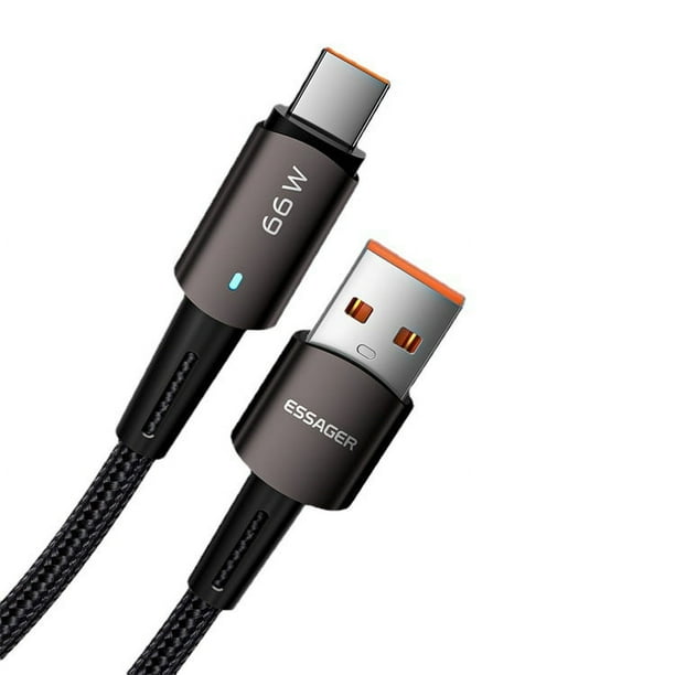 Cable de datos de carga totalmente compatible 7A para Android Cable de datos de carga rápida Línea de carga