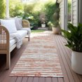 thumbnail image 6 of Addison Rugs Chantille Indoor/Outdoor Transitional Stripes Coral Washable Runner Rug, 2'3" x 7'6", 6 of 6