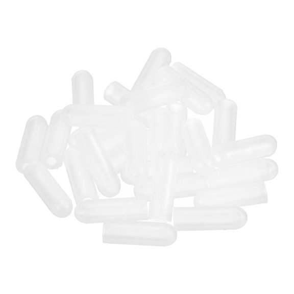88Pack Silicone End Caps, 2.5mm(3/32") ID 13mm(1/2") Height, Clear
