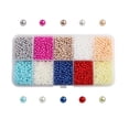 thumbnail image 4 of 5500 piezas de perlas de colores sin agujero, de plástico ABS, fabricación de joyas para bricolaje Baoblaze Perlas sueltas redondas, 4 of 7