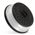 thumbnail image 1 of Inteprter Colador de verduras para microondas, filtro colador duradero, cesta de antisalpicaduras, utensilios de cocina, herramienta de cocina Organizadores de utensilios de cocina Negro, 1 of 6